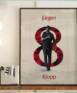 Congratulations Jurgen Klopp 8 Years At Liverpool FC Home Decor Poster Canvas