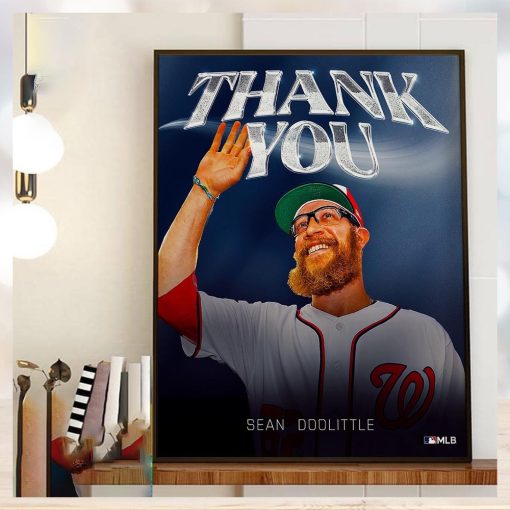 Congratulations On A Great Career And Thank You Sean Doolittle Home Decor Poster Canvas