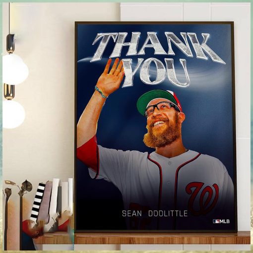 Congratulations On A Great Career And Thank You Sean Doolittle Home Decor Poster Canvas