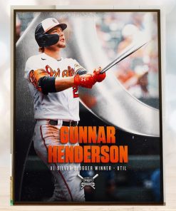 Congratulations To Gunnar Henderson Is The 2023 AL Silver Slugger Winner Home Decor Poster Canvas, hoodie, sweater, long sleeve and tank top Congratulations To Gunnar Henderson Is The 2023 AL Silver Slugger Winner Home Decor Poster Canvas
