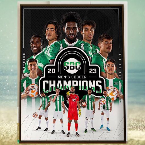 Congratulations to Marshall Mens Soccer Are 2023 SBC Mens Soccer Champions Home Decor Poster Canvas