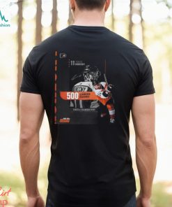 Congratulations to Travis Konecny 500 NHL Career Games With The Philadelphia Flyers Unisex T Shirt