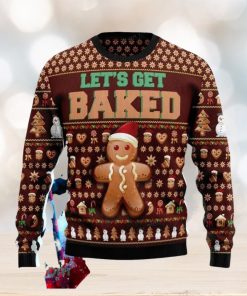 Cookies Lets Get Baked Christmas Ugly Christmas Sweater Impressive Gift For Men And Women