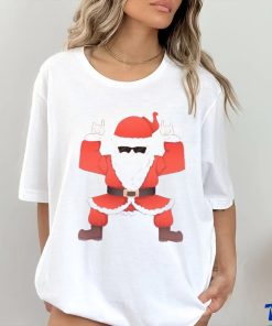 Cool Santa Claus Rock Heavy Metal Christmas Xmas Gift Shirt