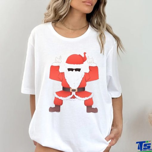 Cool Santa Claus Rock Heavy Metal Christmas Xmas Gift Shirt