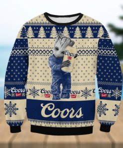 Coors Banquet Baby Groot Guardians Of The Galaxy Ugly Christmas Sweater