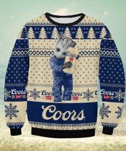 Coors Banquet Baby Groot Guardians Of The Galaxy Ugly Christmas Sweater