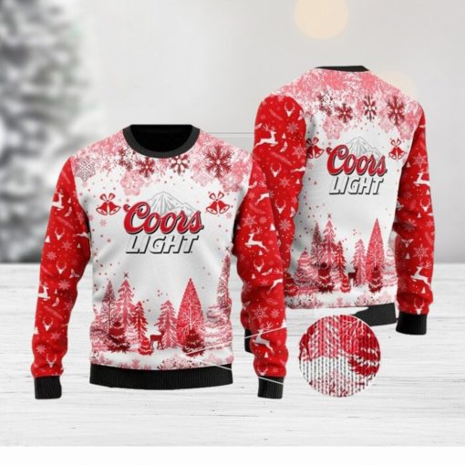 Coors Light Ugly Christmas Sweater 3D, Coors Beer Ugly Sweater