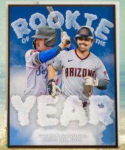 Corbin Carroll Is The 2023 National League Rookie Of The Year Home Decor Poster Canvas