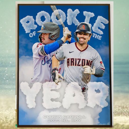 Corbin Carroll Is The 2023 National League Rookie Of The Year Home Decor Poster Canvas