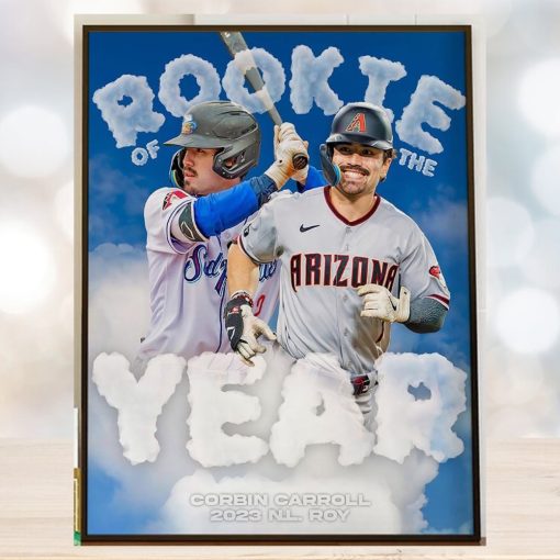 Corbin Carroll Is The 2023 National League Rookie Of The Year Home Decor Poster Canvas