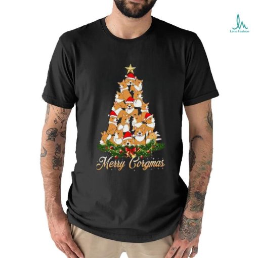 Corgi Christmas Tree Ugly Shirt, Family Christmas Shirt