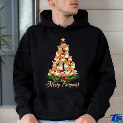 Corgi Christmas Tree Ugly Shirt, Family Christmas Shirt