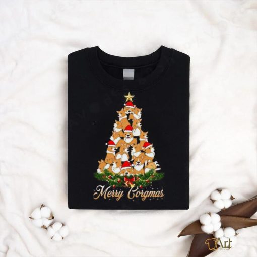 Corgi Christmas Tree Ugly Shirt, Family Christmas Shirt