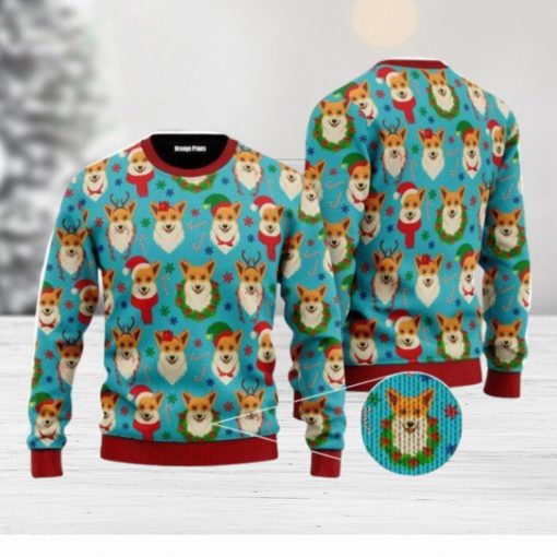 Corgi Snow Dog Christmas Unisex Ugly Sweater