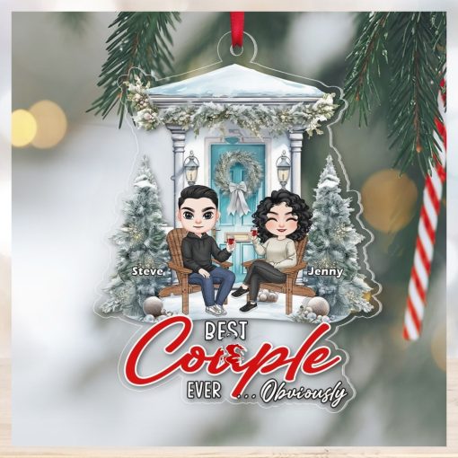 Couple, Best Couple Ever... Obviously, Personalized Ornament, Christmas Gifts For Couple