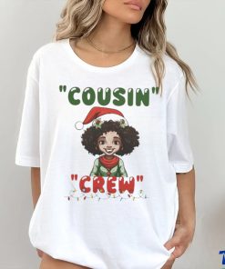 Cousin Crew African American Family Christmas Shirt