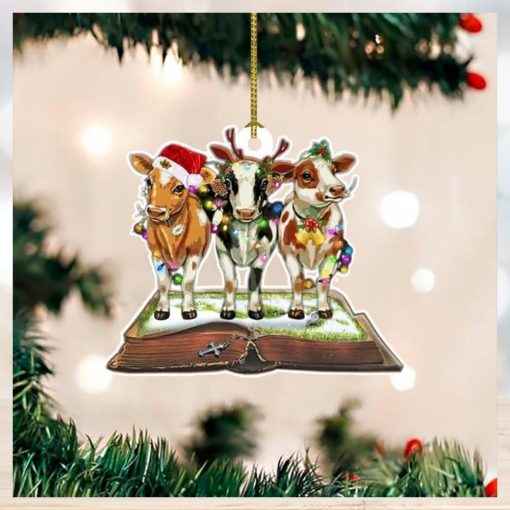 Cow Christmas Ornament 2023 Christmas Tree Ornament Gifts For Cow Lovers