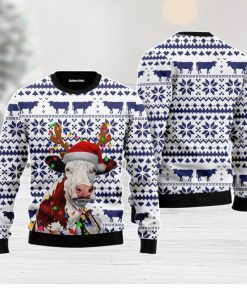 Cow Christmas Unisex Ugly Sweater