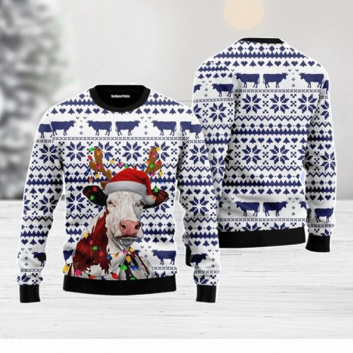 Cow Christmas Unisex Ugly Sweater