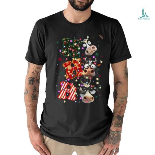 Cow Ho Ho Ho Merry Christmas Shirt