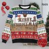 Jayhawks Snoopy Dabbing Knitted Ugly Christmas Sweater