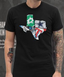 Cowboys Rangers Mavericks Star Spit Texas Shirt