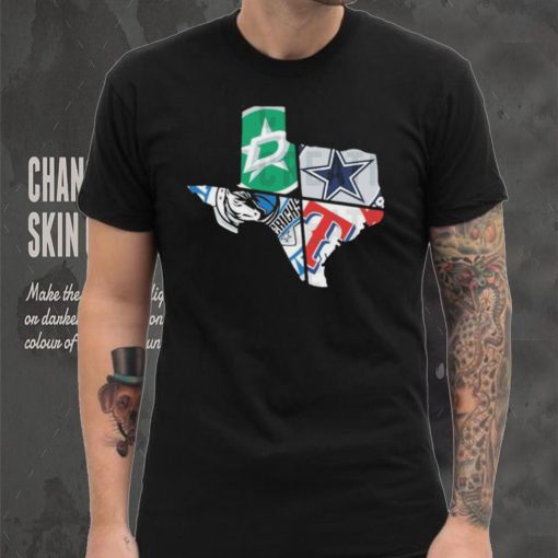 Cowboys Rangers Mavericks Star Spit Texas Shirt