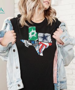 Cowboys Rangers Mavericks Star Spit Texas Shirt