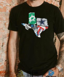 Cowboys Rangers Mavericks Star Spit Texas Shirt