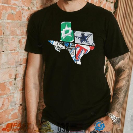 Cowboys Rangers Mavericks Star Spit Texas Shirt