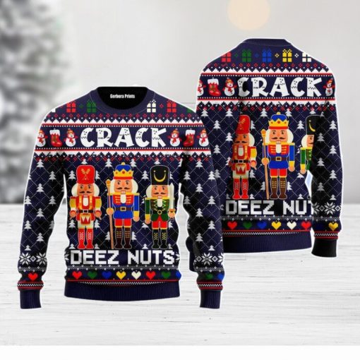 Crack Deez Nuts Christmas Unisex Ugly Sweater