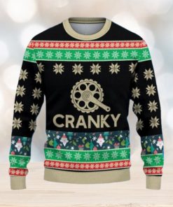 Cranky Funny Bicycle Ugly Christmas Sweater