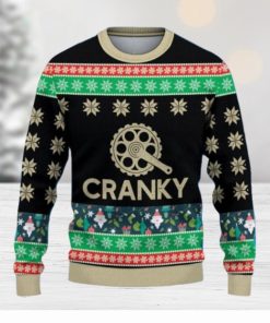 Cranky Funny Bicycle Ugly Christmas Sweater