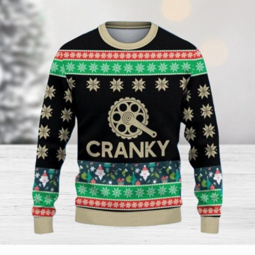 Cranky Funny Bicycle Ugly Christmas Sweater