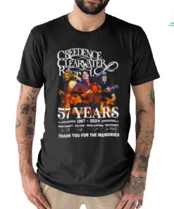 Creedence Clearwater Revival 57 Years 1967 – 2024 Thank You For The Memories Signatures shirt