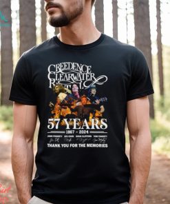 Creedence Clearwater Revival 57 Years 1967 – 2024 Thank You For The Memories T Shirt