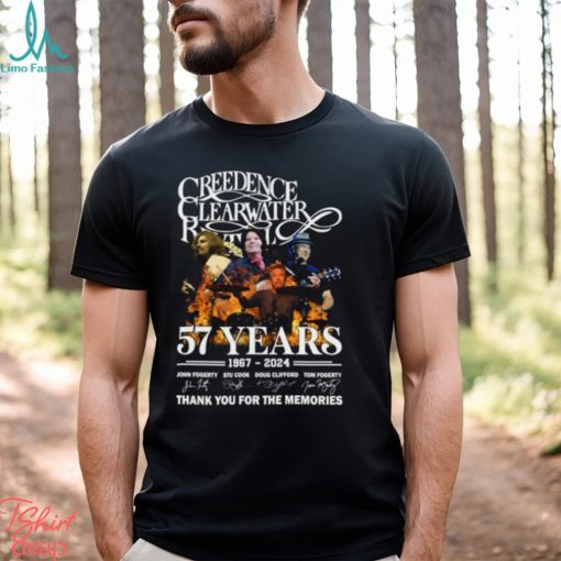 Creedence Clearwater Revival 57 Years 1967 – 2024 Thank You For The Memories T Shirt