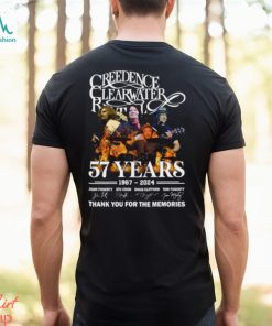 Creedence Clearwater Revival 57 Years 1967 – 2024 Thank You For The Memories T Shirt