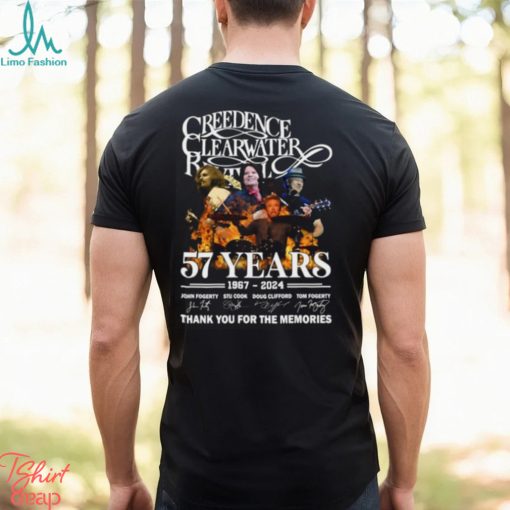 Creedence Clearwater Revival 57 Years 1967 – 2024 Thank You For The Memories T Shirt