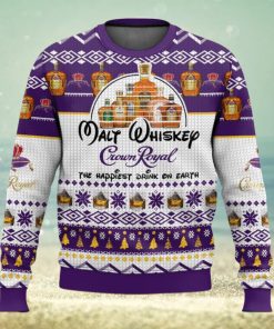 Crown Royal Happiest Drink Christmas Ugly Sweater Special Gift For Xmas