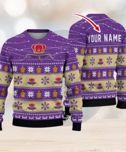 Crown Royal Twinkle Light Custom Name Ugly Christmas Sweater