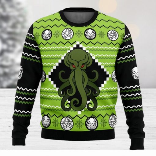 Cthulhu Ugly Christmas Sweater 3D All Over Printed Christmas Sweater