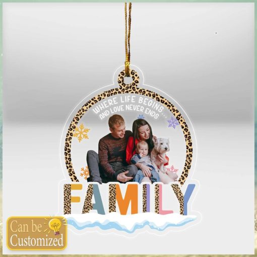 Custom Family Photo Ornament 2023