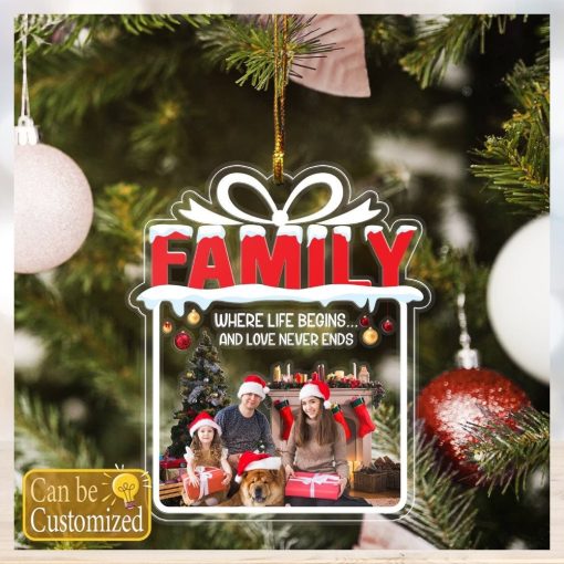 Custom Family Photo Ornament