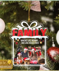 Custom Family Photo Ornament