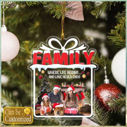 Custom Family Photo Ornament