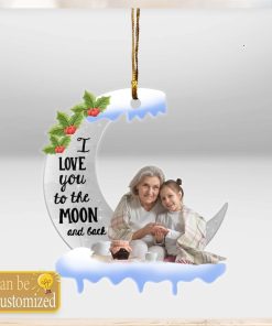 Custom Happy Memories Photo Snow Ornament