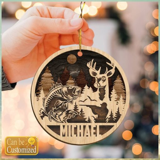 Custom Hunting Fishing Ornament