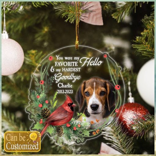 Custom Memories Pet Photo Ornament